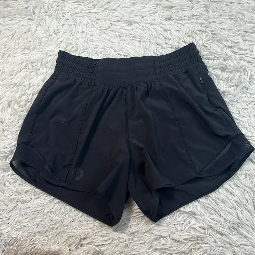 Lululemon Hotty Hot Short *High-Rise Long 4" Black